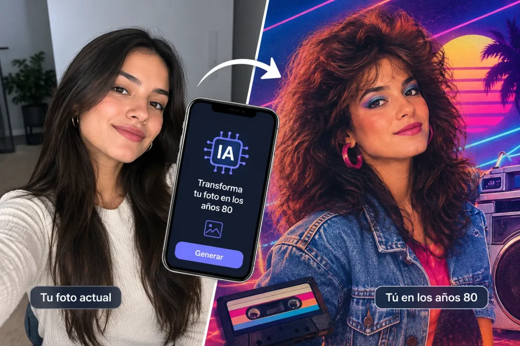 ¿CÓMO TE VERÍAS EN LOS AÑOS 80? EL TREND VIRAL DE INTELIGENCIA ARTIFICIAL QUE CONQUISTA LAS REDES SOCIALES
