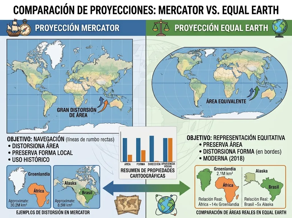 MERCATOR VS. EQUAL EARTH: POR QUÉ LA ONU PIDE REVISAR LA FORMA EN QUE VEMOS EL MUNDO