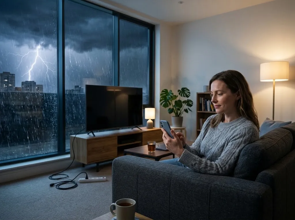TORMENTA ELÉCTRICA: ¿HAY QUE DESCONECTAR LOS ELECTRODOMÉSTICOS Y ES SEGURO USAR EL CELULAR?